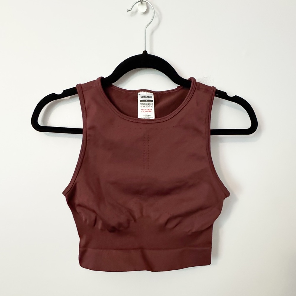 GYMSHARK Women's Mauve Crop Top